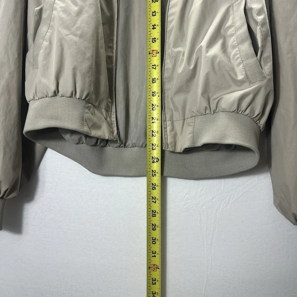 Vintage Members Only Tan Windbreaker Jacket Made in Korea 90s Mens 46